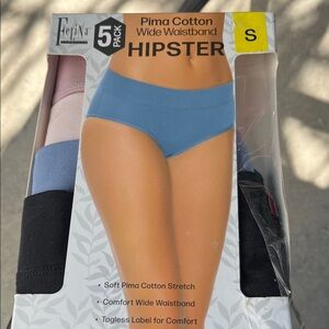 Felina Women's Blue Hipster Shorts. 4-pack